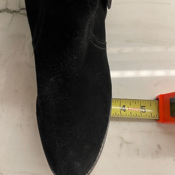 Dani Black over the knee calf suede boots - Picture 7 of 7